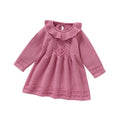Baby Girl Princess Knitted Dress – Long Sleeve (6–36M)