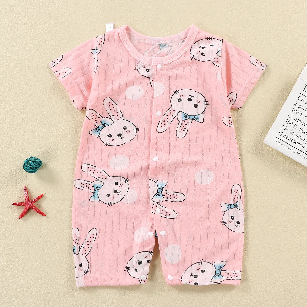 Short-Sleeved Thin Harness Infant Clothes