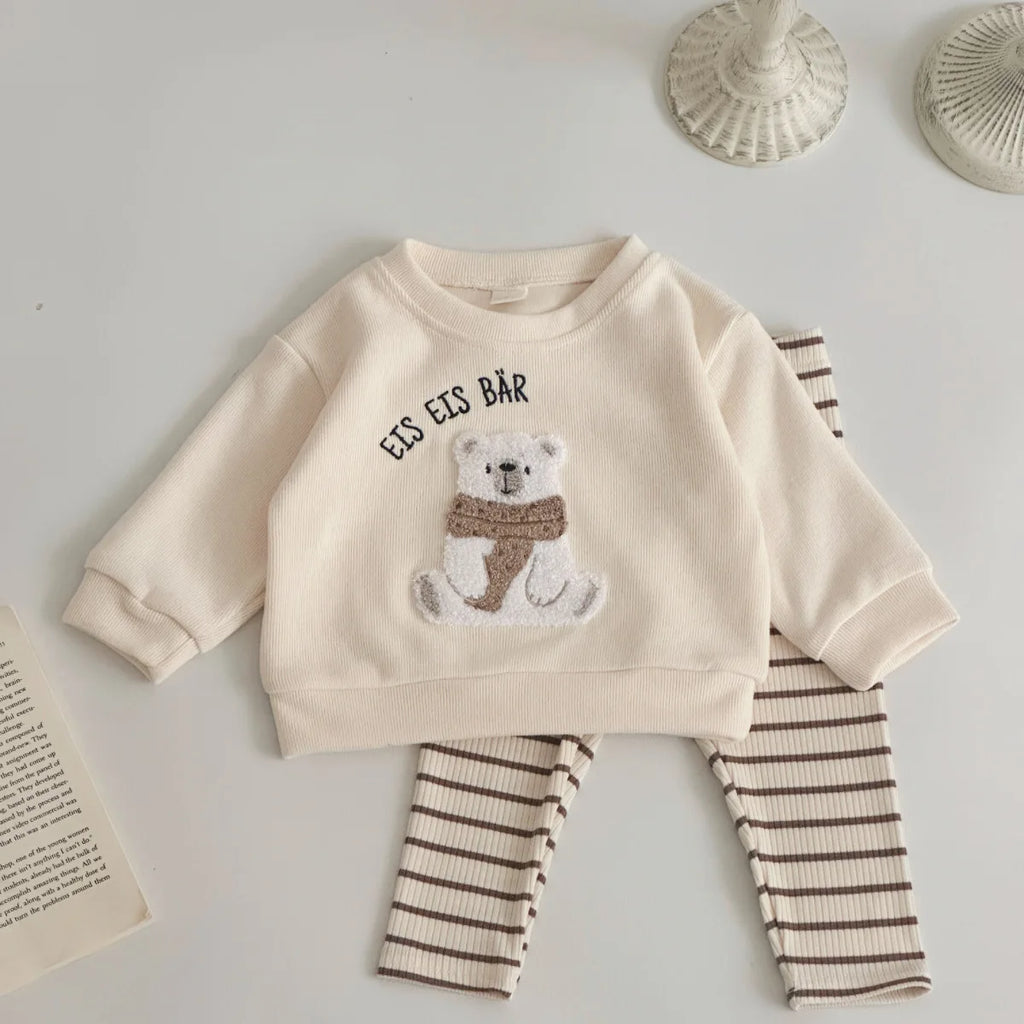Newborn Baby Girl Spring/Autumn Outfit, 2PCS Toddler Set