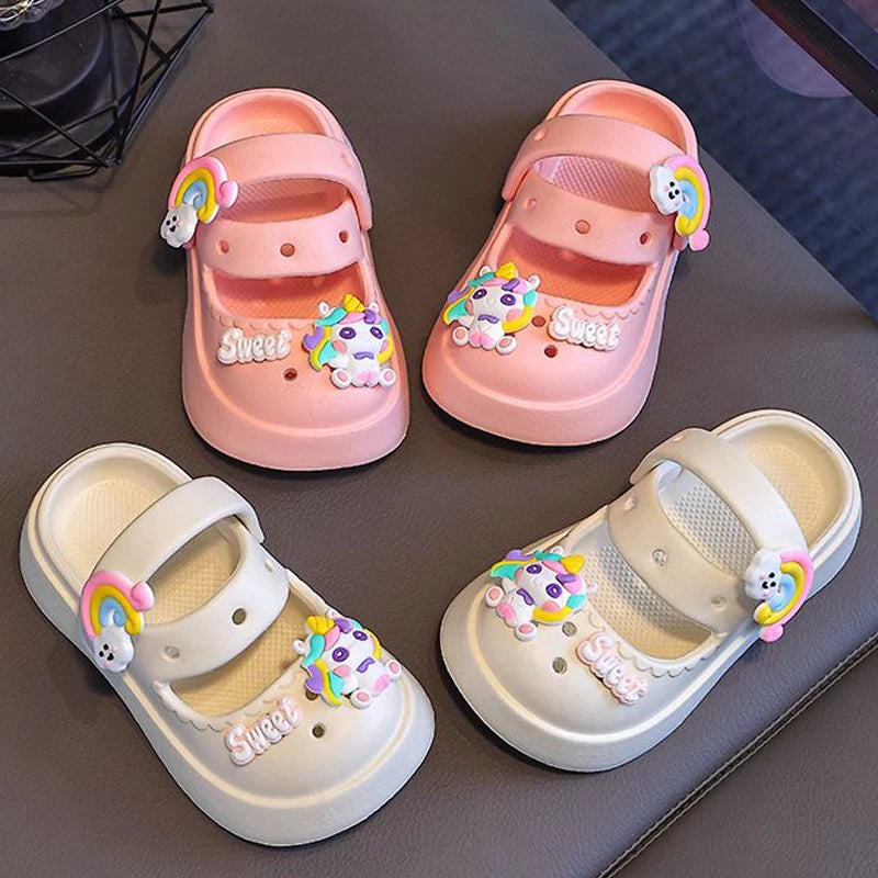 Kids Anti-Slip Summer Sandals – Soft Thick-Bottom Shoes