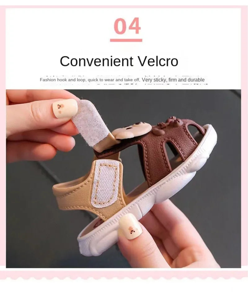 Kids Summer Cartoon Sandals – Soft Sole Toddler & Student Shoes