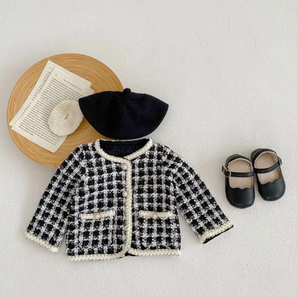 Cute Baby 2-Piece Set, Plaid Shirt & Shorts