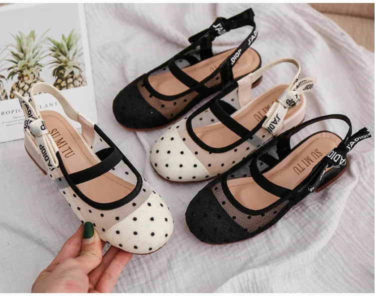 Girls’ Leather Dance Shoes