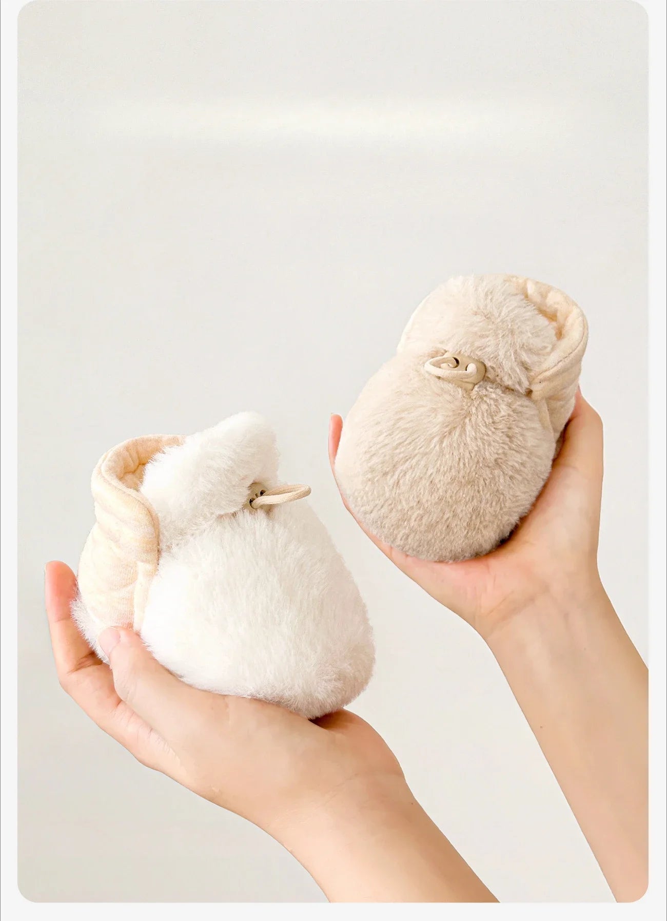 Baby Winter Booties (0–12M) – Soft Sole Non-Slip First Walkers