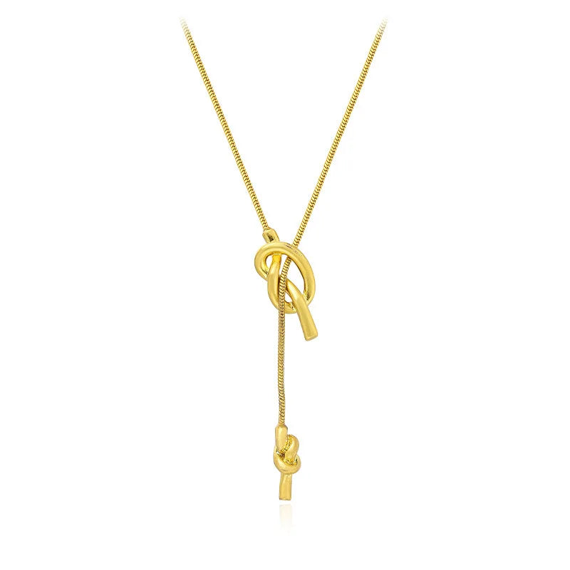 Vintage Niche Design Stainless Steel Knotted