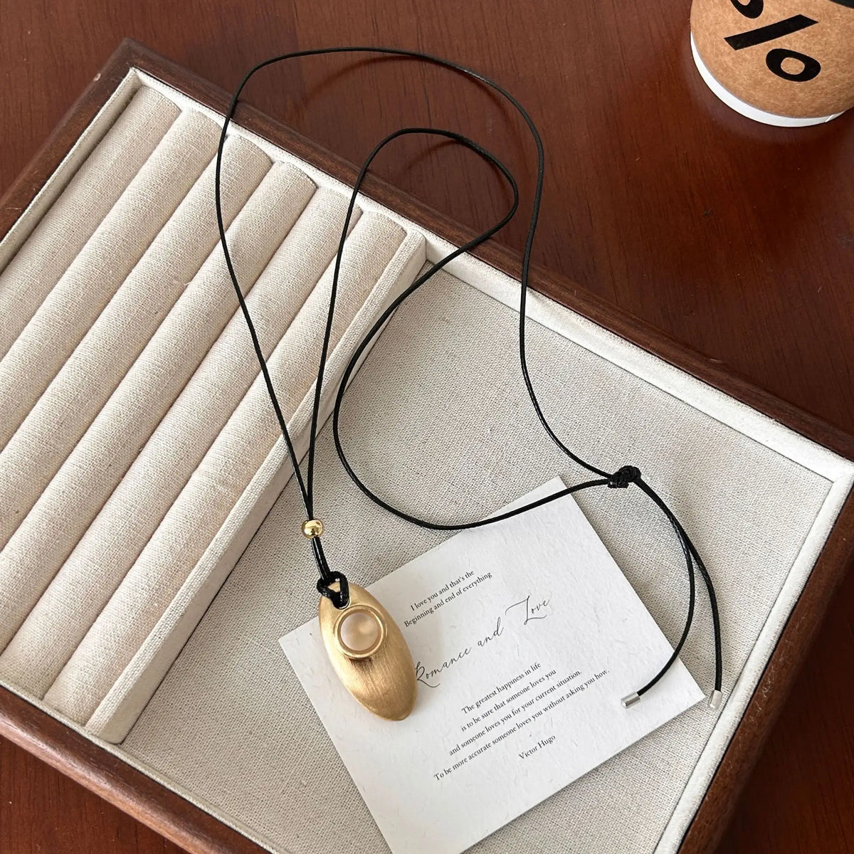 Enamel Water Drop Necklace