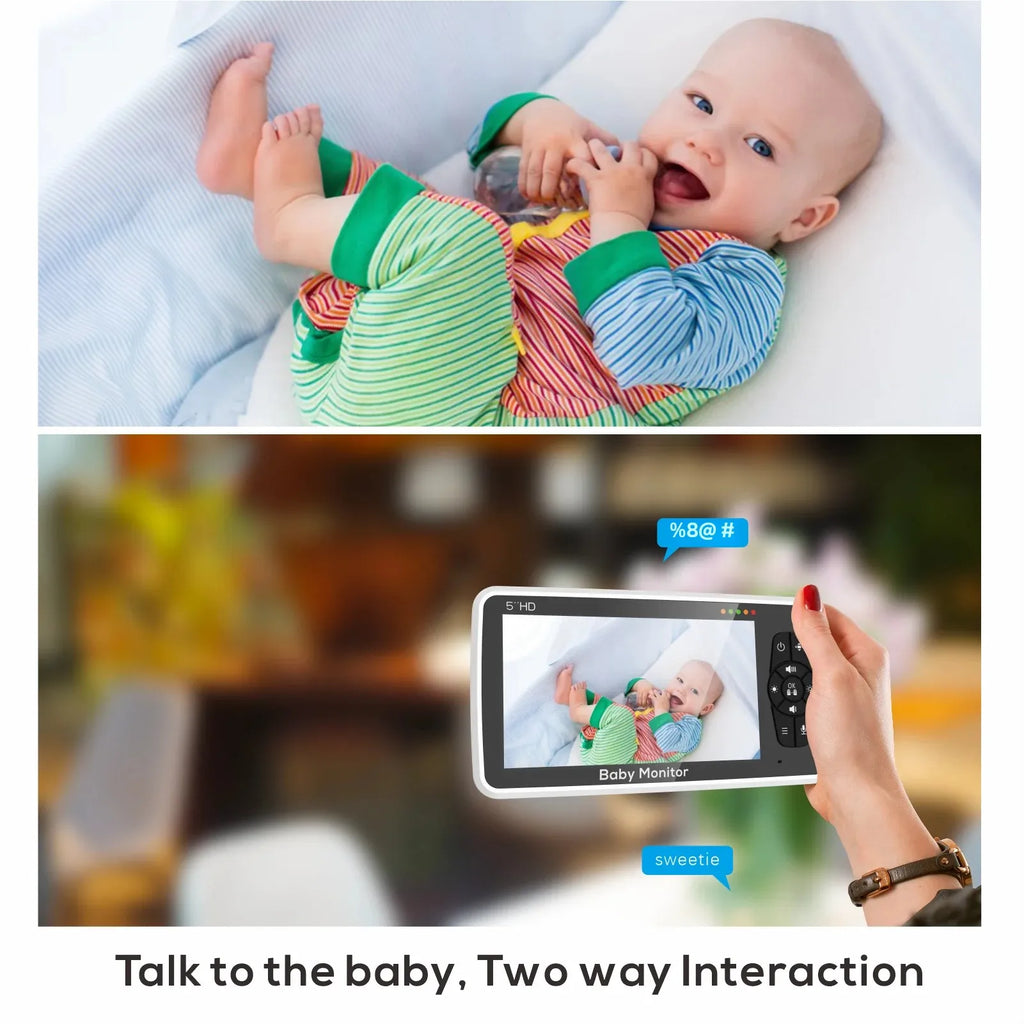 5" Baby Monitor – 1000ft Range, Audio & Video
