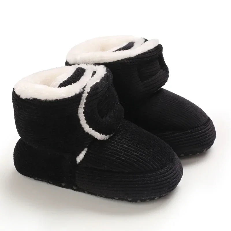 Baby Winter Snow Boots (0–18M) – Plush Soft Sole Toddler Shoes