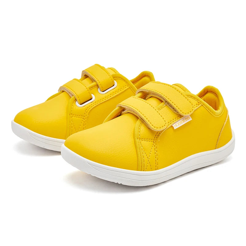Kids Barefoot Sneakers – Lightweight Wide-Toe Hook & Loop Shoes
