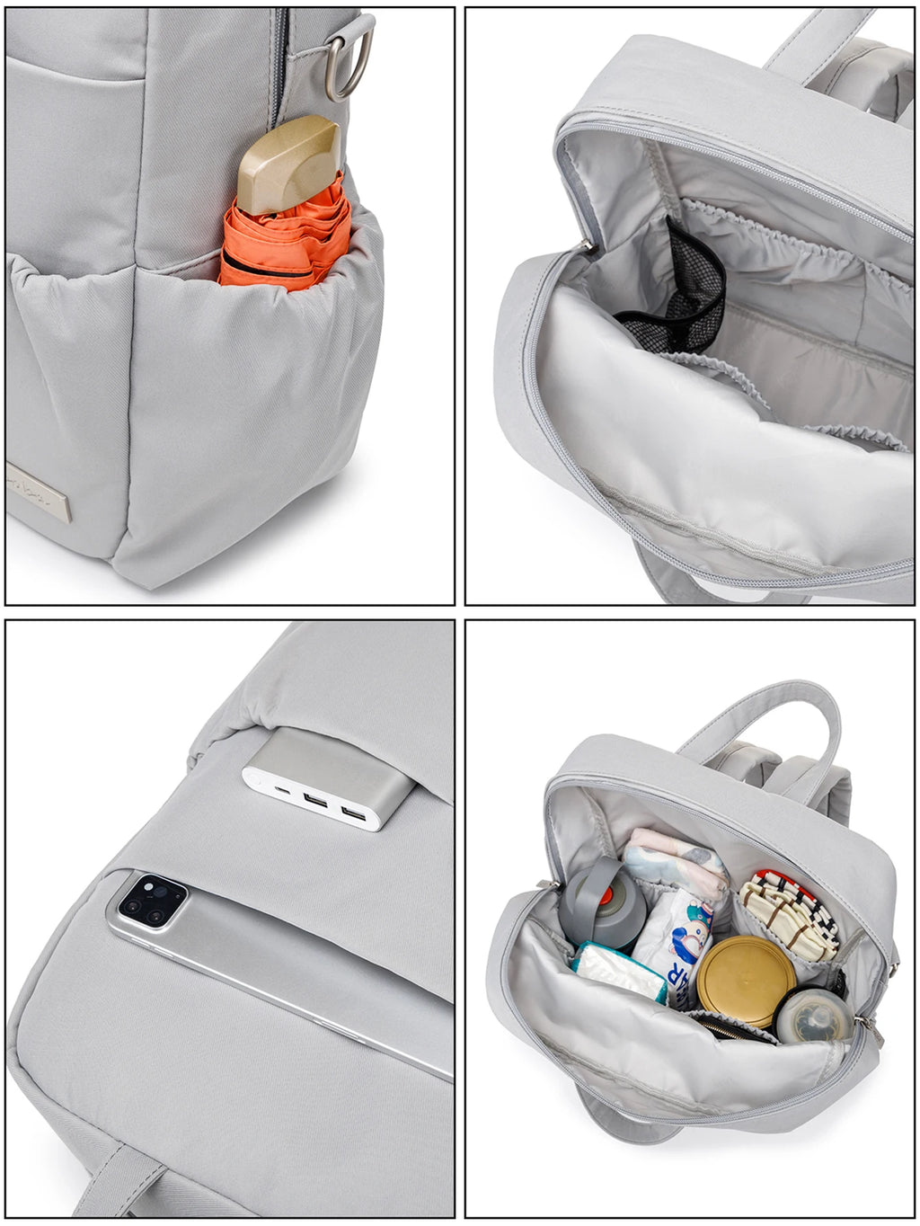 Soboba Waterproof Diaper Backpack – Large Capacity, Multi-Functional Mommy Bag for Travel & Outings