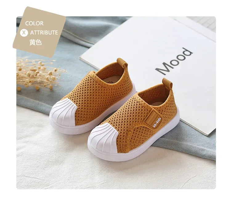 Kids’ Casual Knit Sneakers – Soft School & Skate Shoes (21–30)