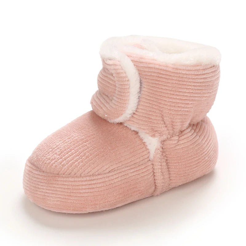 Baby Winter Snow Boots (0–18M) – Plush Soft Sole Toddler Shoes