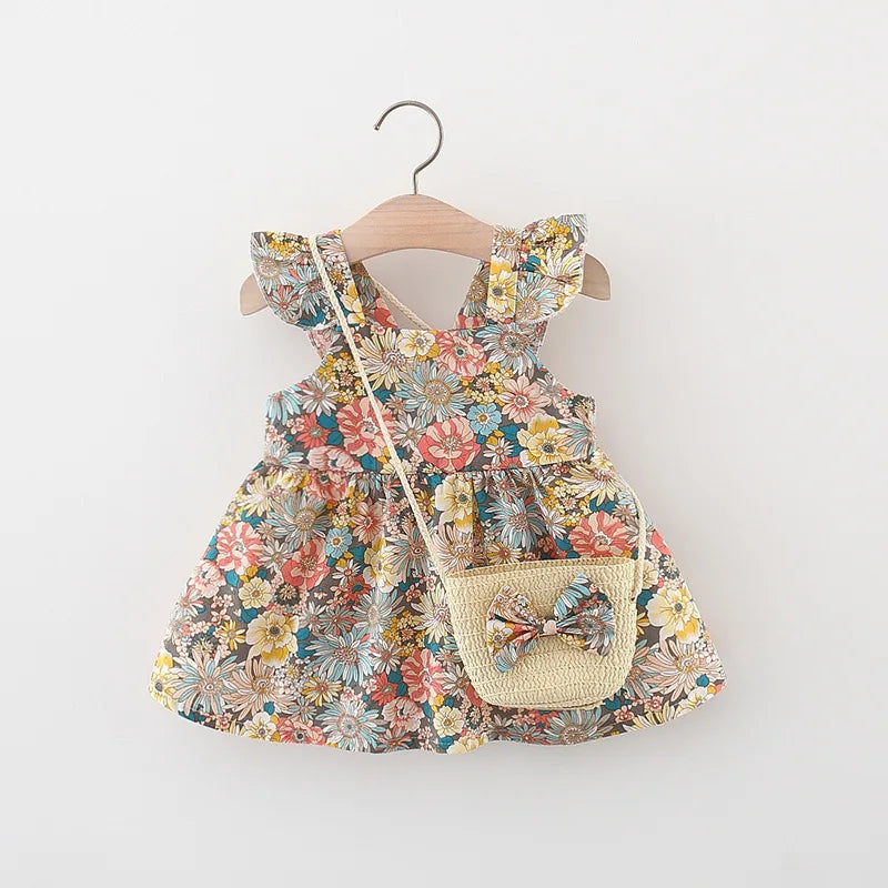 Infant Girl Summer Dress, Cute Floral Outfit