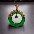 Classic luxury natural Hetian jasper pendant