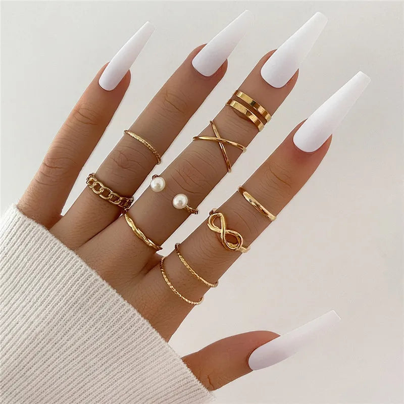 Heart Geometric Gold Butterfly Ring