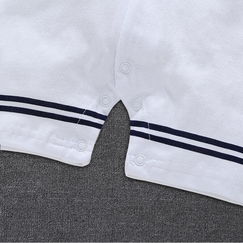 Newborn Baby Boy Sailor Romper