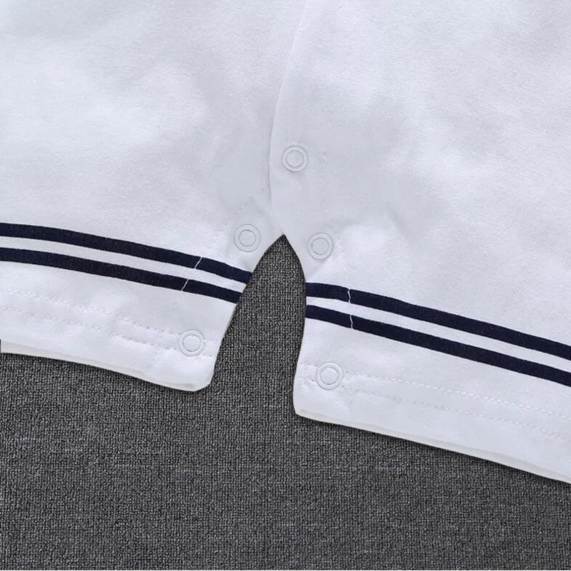 Newborn Baby Boy Sailor Romper