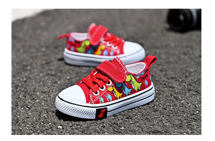 Kids Canvas Shoes – Breathable Low-Top Casual Sneakers