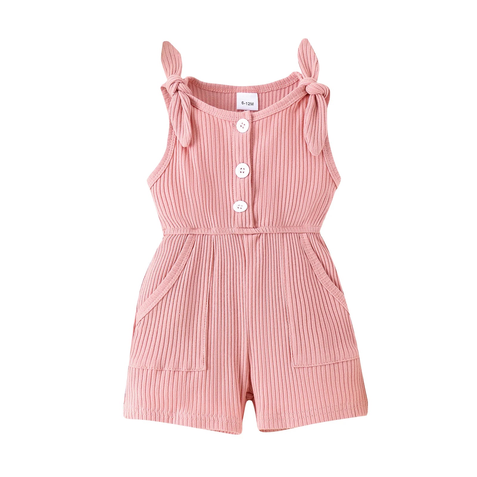 0-4 Years Baby Girls Baby Soft And Comfortable Strip Vest Onesie