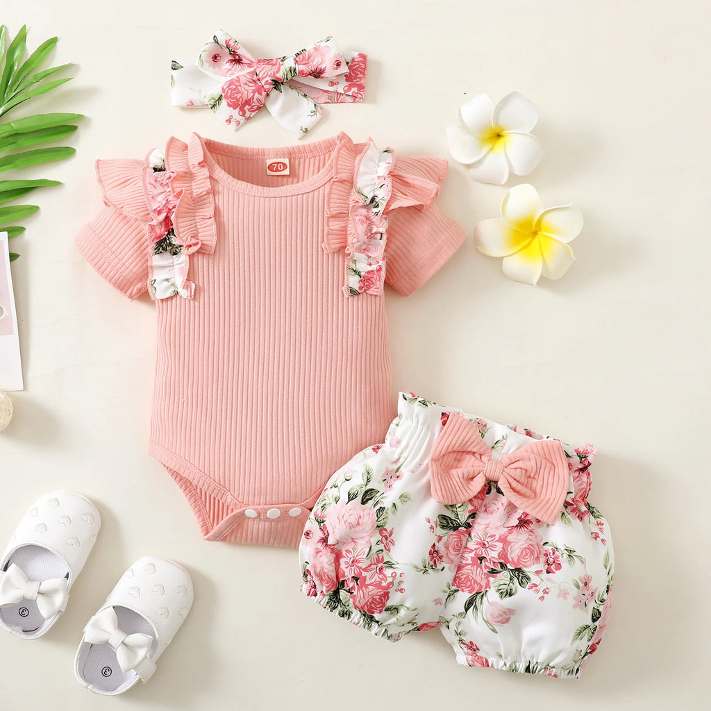 Baby Girl Summer Pink Suit (0-2Y)