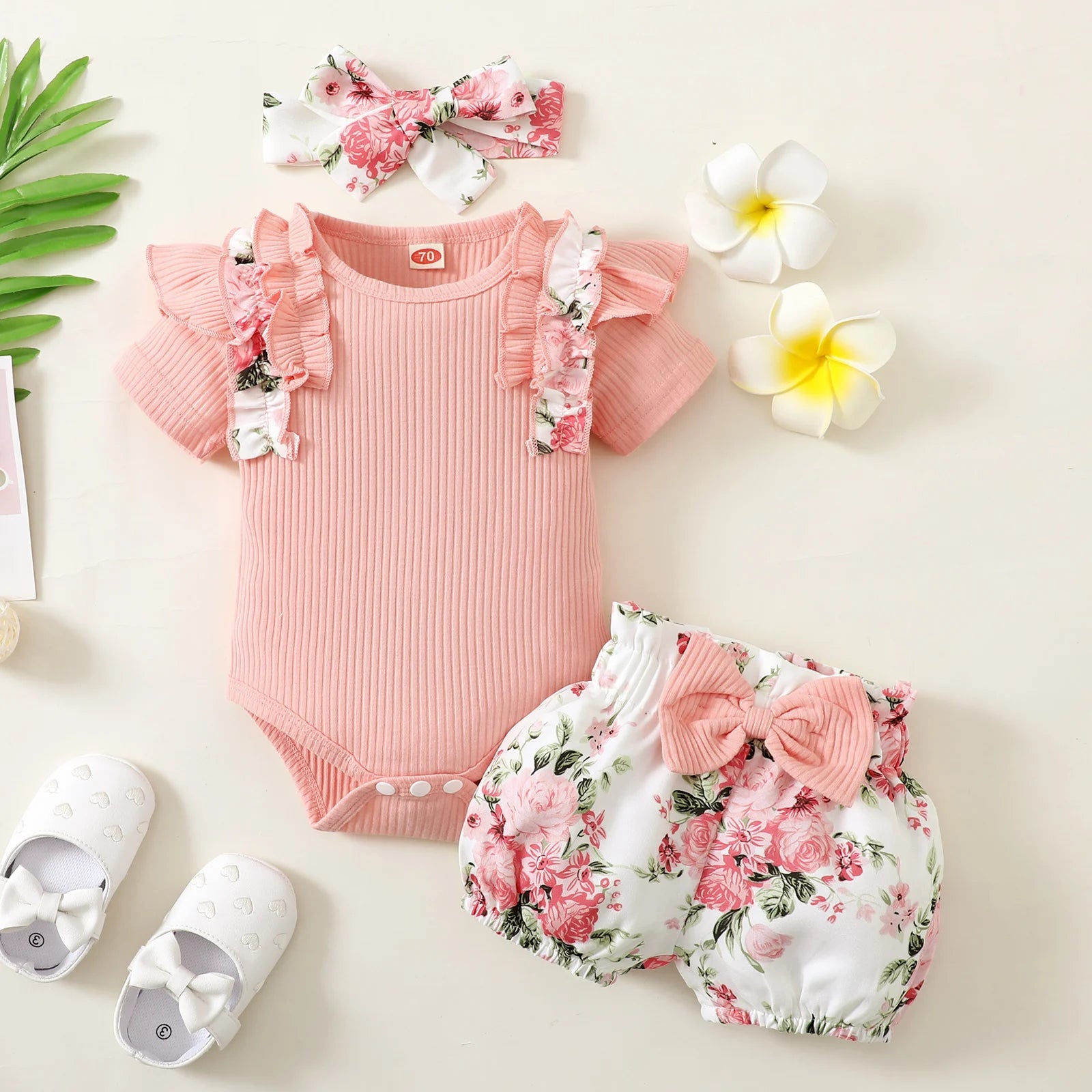 Baby Girl Summer Pink Suit (0-2Y)