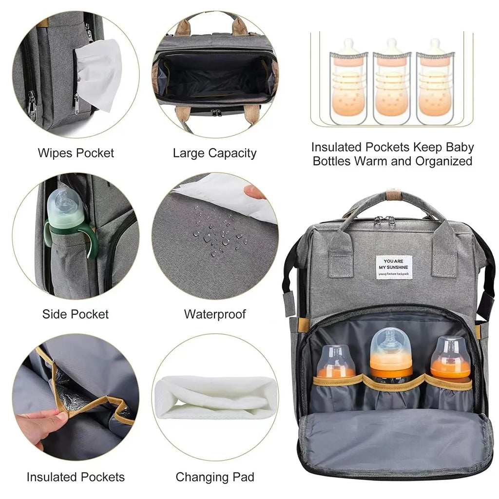 Mommy Bag – Foldable Bed & Changing Station