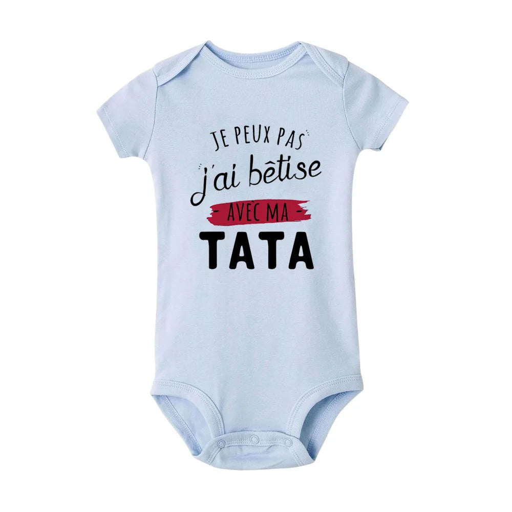 Newborn Baby Bodysuits Funny Cute Toddler Infant Jumpsuits Rompers Outfits