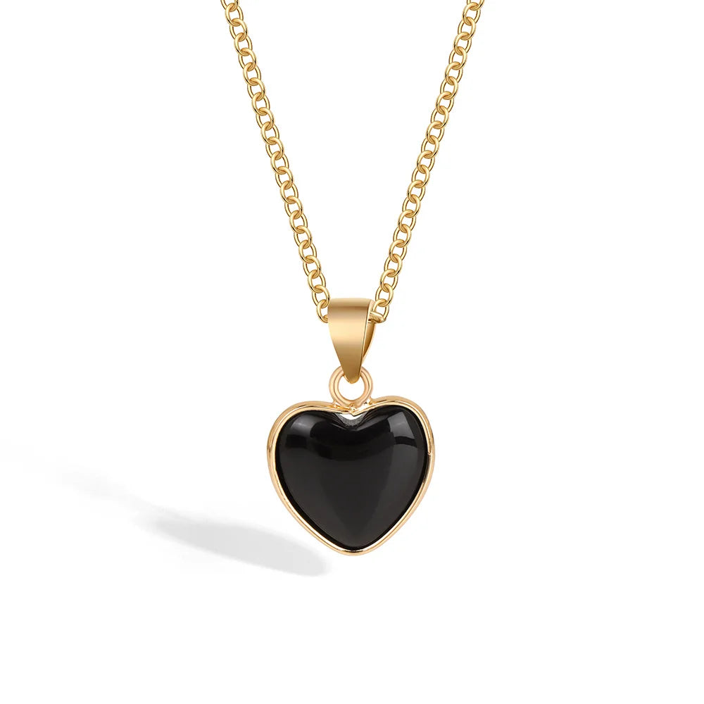 1Pc Heart Shaped Pendant Natural Tiger
