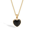 1Pc Heart Shaped Pendant Natural Tiger
