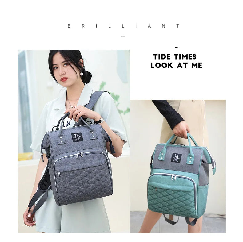 Maternity Diaper Backpack with USB Charging Port