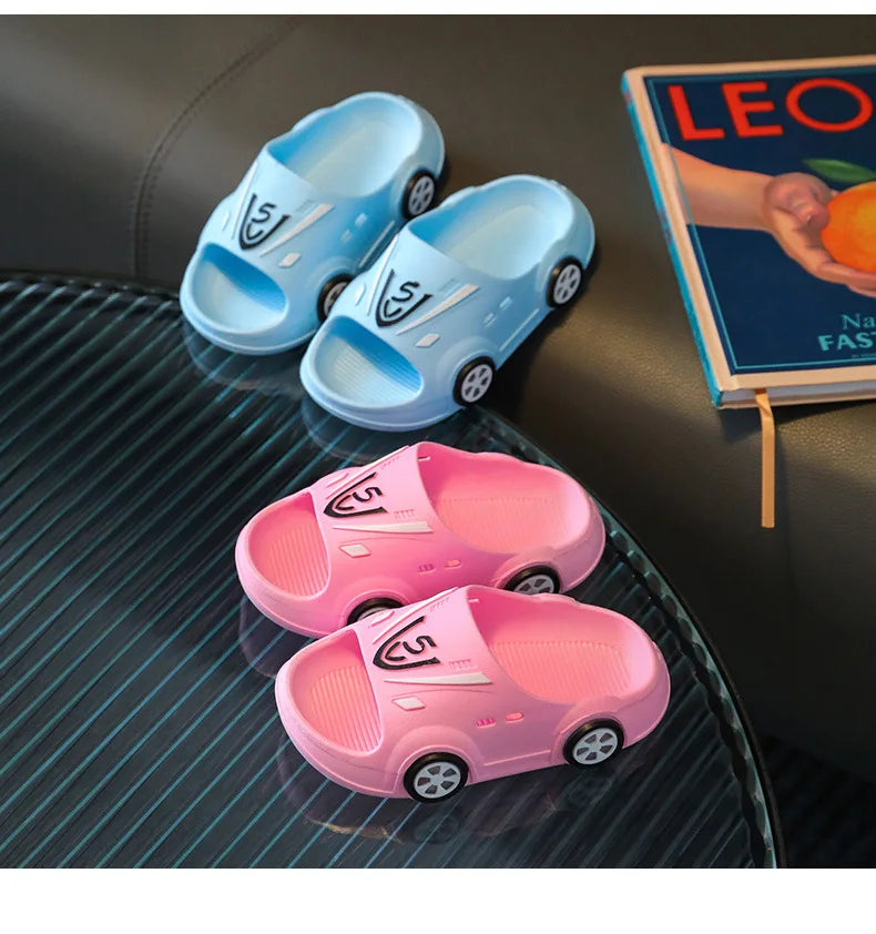 Kids LED Cartoon Slippers – Soft Anti-Slip Summer Shoes