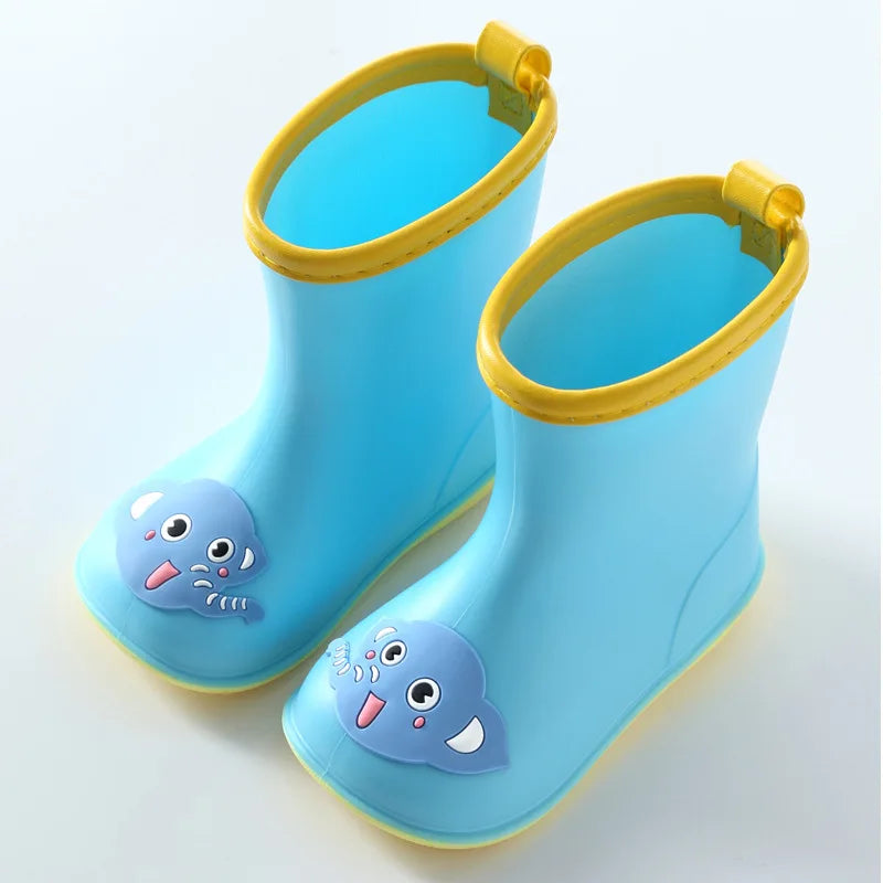 Kids’ Waterproof Rain Boots – Cartoon PVC Rubber Shoes