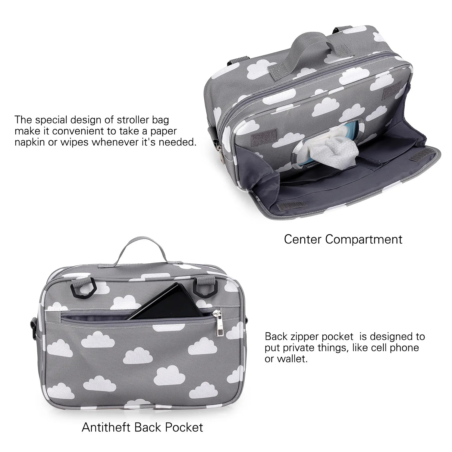 Fashionable Baby Bag – Waterproof & Wet/Dry