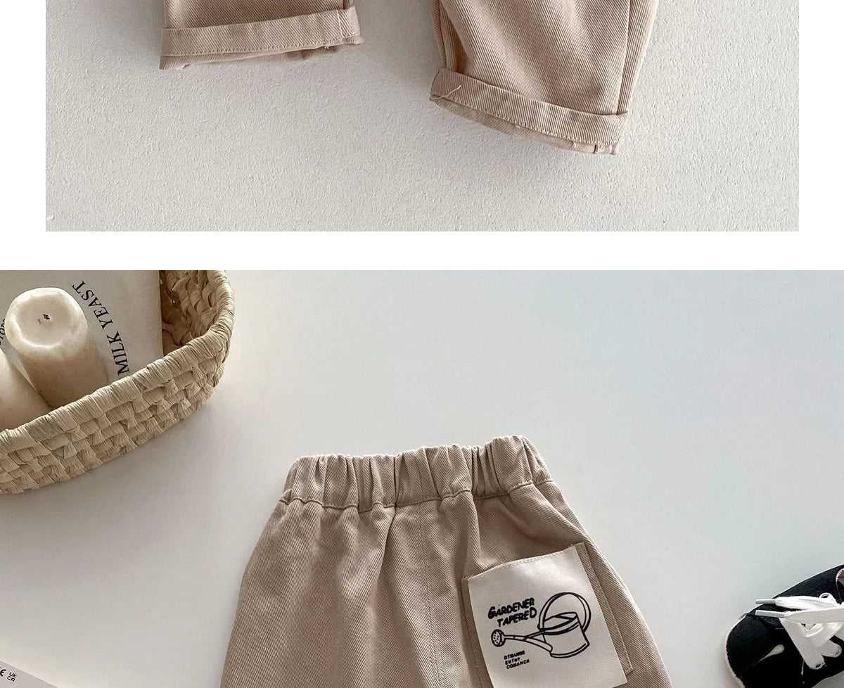 Kids Spring Striped Denim Pants (0–5Y)