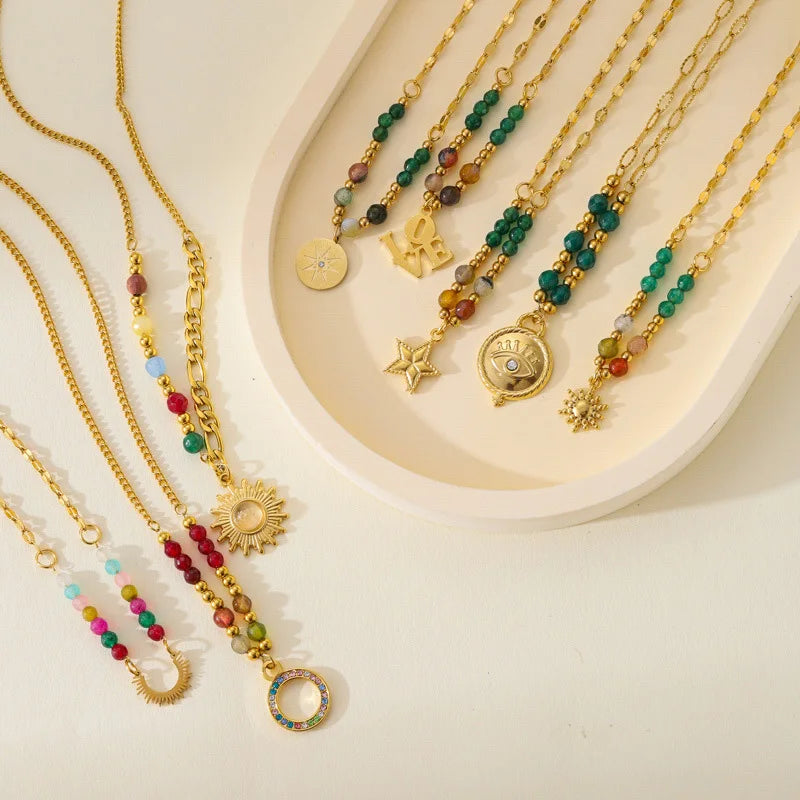 New Trend Natural Stone Necklace