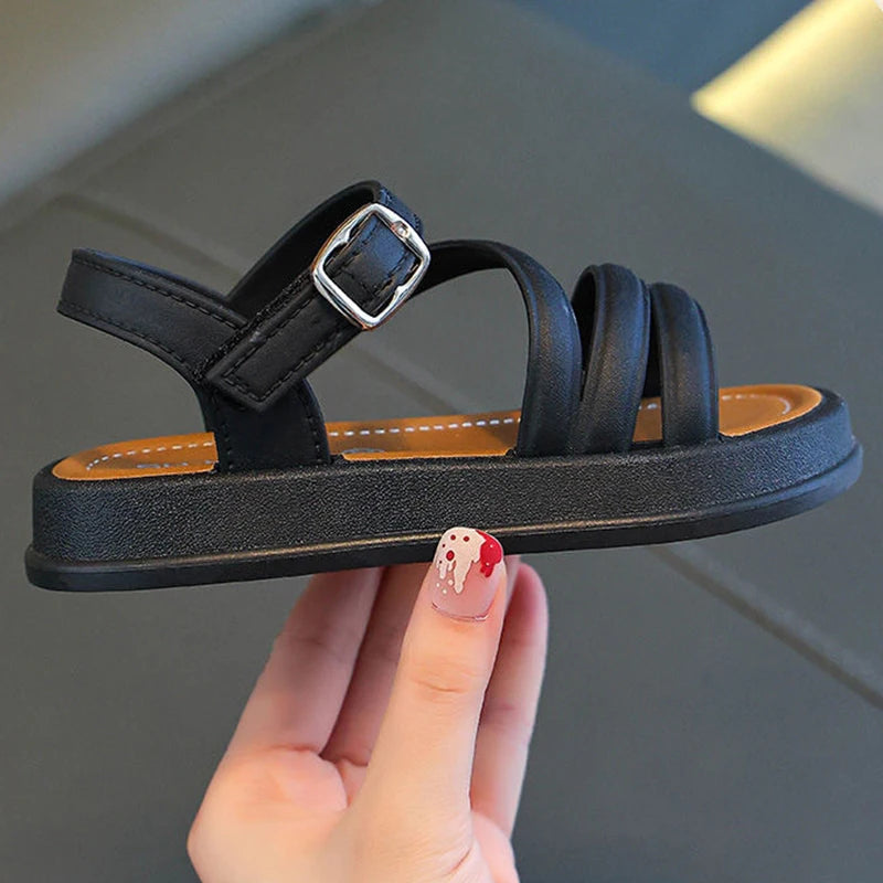 Girls’ Summer Sandals – Flat, Non-Slip Beach Shoes