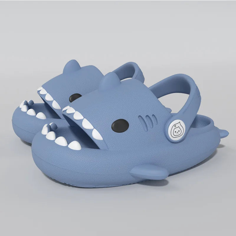 Kids Shark Cartoon Slippers – Soft Non-Slip EVA Sandals