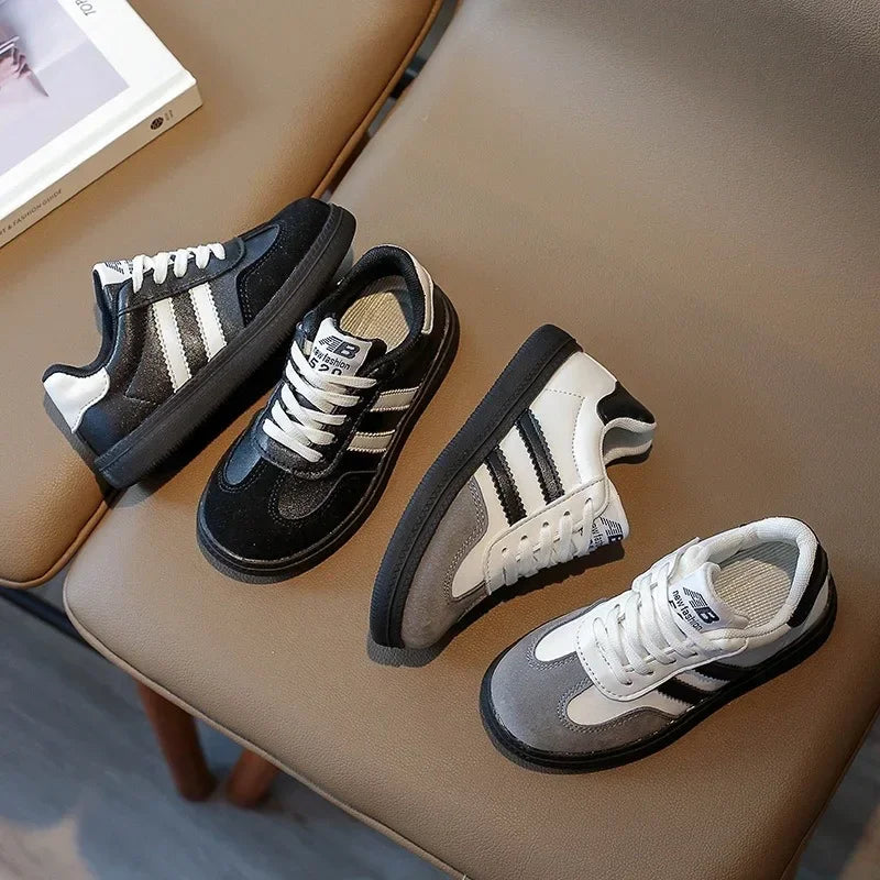 Kids’ Retro Sport Sneakers – Breathable Casual Shoes