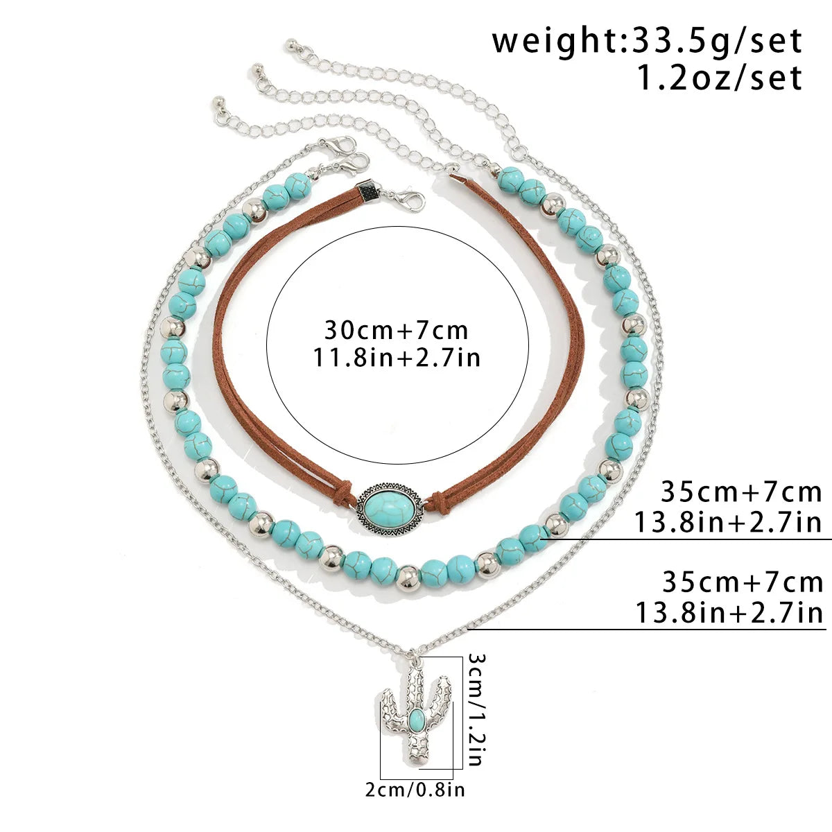 Bohemian Style Turquoise Necklace For Women
