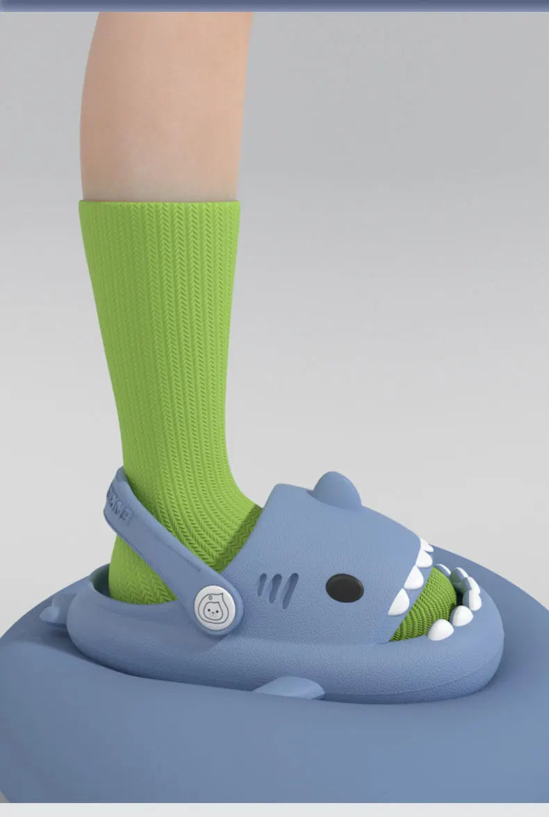 Kids Shark Cartoon Slippers – Soft Non-Slip EVA Sandals