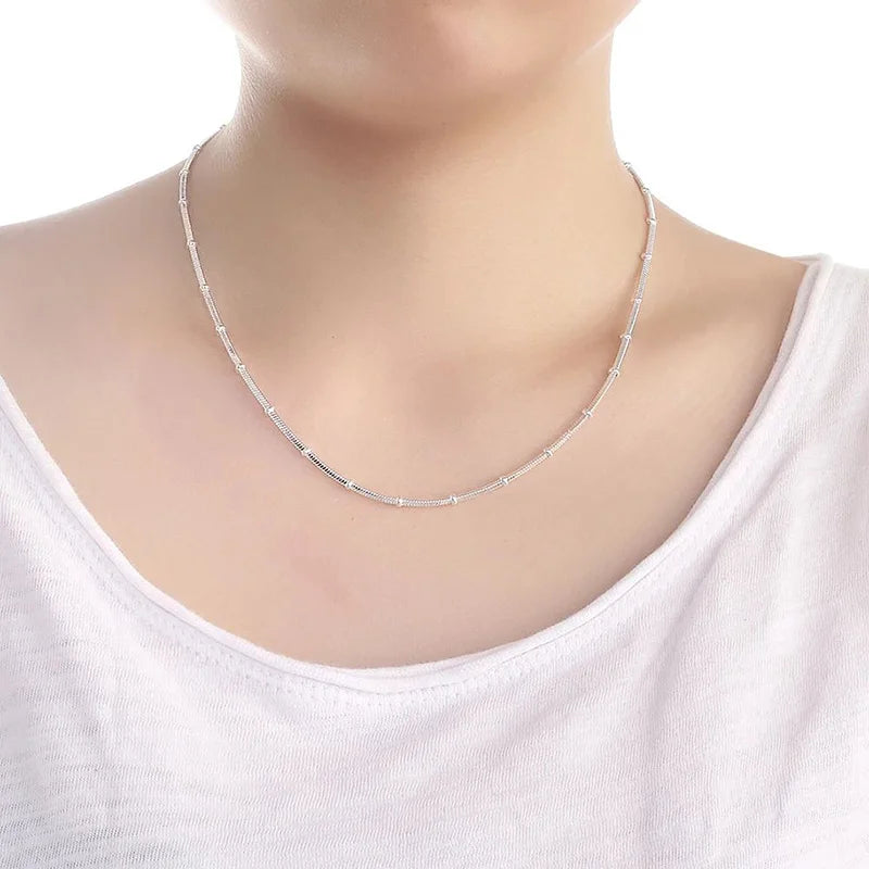 45 50cm 925 Sterling Silver Necklace