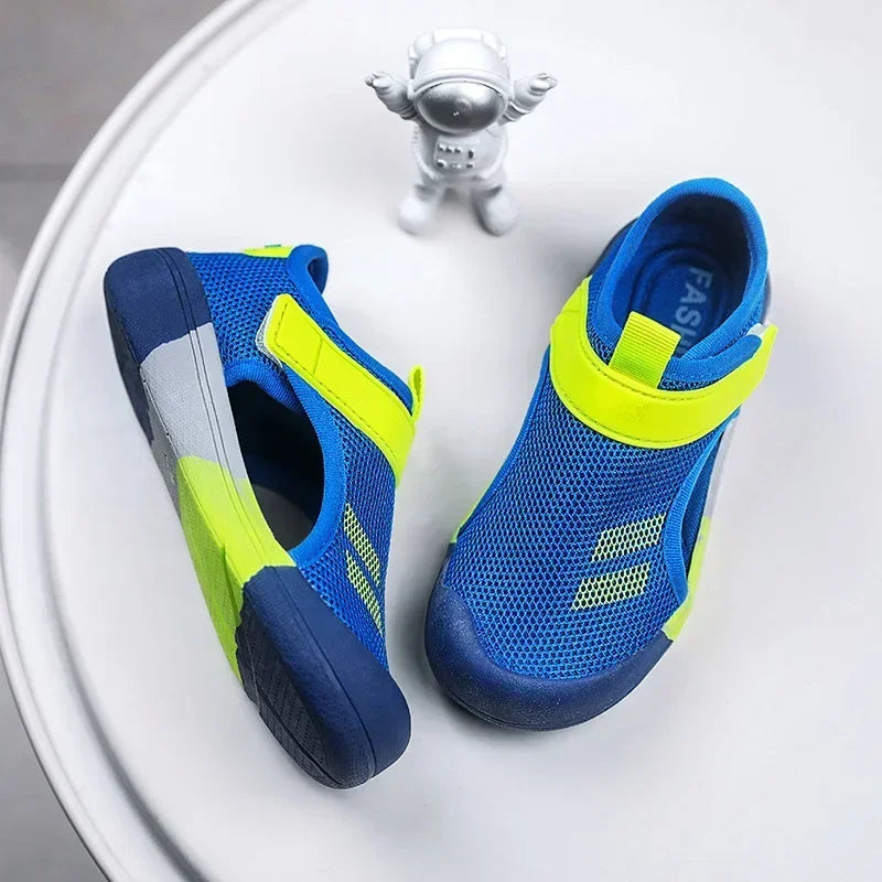 Kids Mesh Sport Sandals – Lightweight Closed-Toe Casual Shoes (23-36)