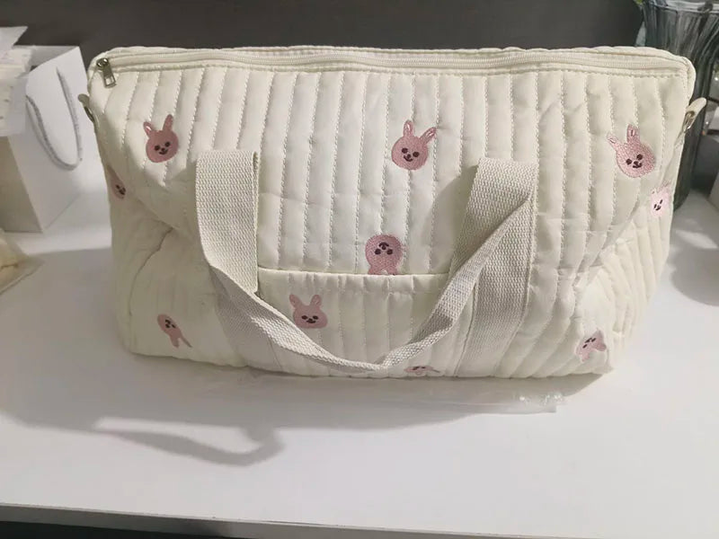 New Embroidered Mom Bag – Large Capacity, Lightweight, Multi-Functional Handbag