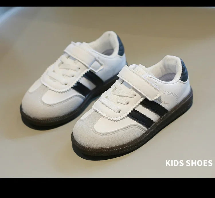 Kids’ Sneakers – Soft-Soled, Hook & Loop Casual Shoes