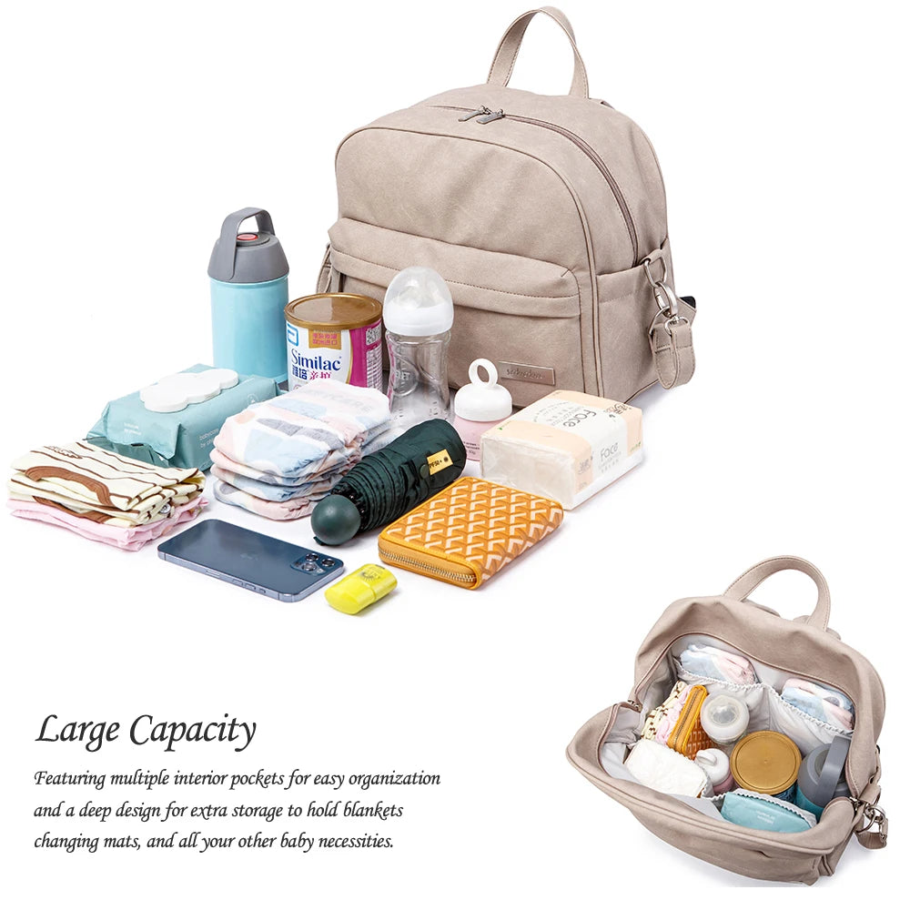 Soboba Waterproof Diaper Backpack – Stylish Baby Care & Changing Bag