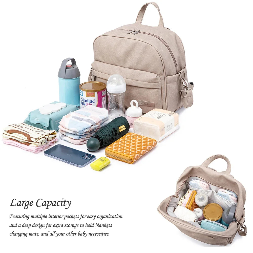 Soboba Waterproof Diaper Backpack – Stylish Baby Care & Changing Bag