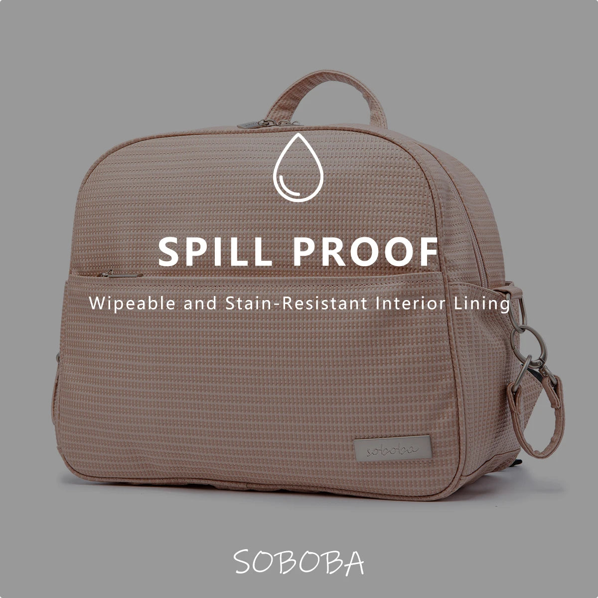 Soboba Stylish Mother Diaper Bag – Waterproof, Large Capacity Fashion Nappy Backpack