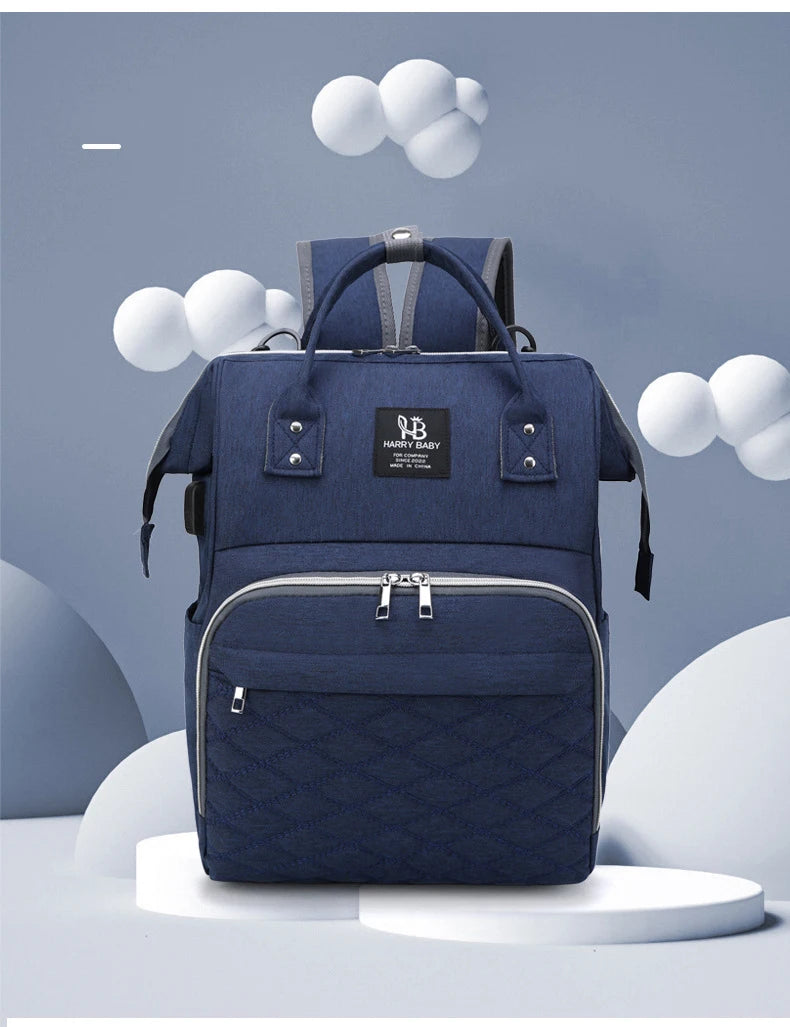 Maternity Diaper Backpack with USB Charging Port