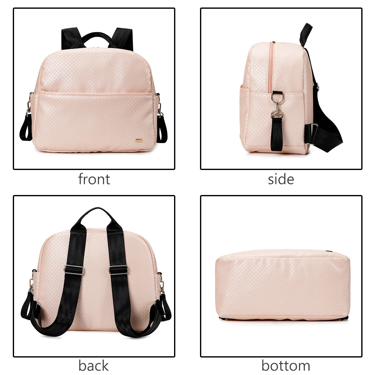 Soboba Stylish Mother Diaper Bag – Waterproof, Large Capacity Fashion Nappy Backpack