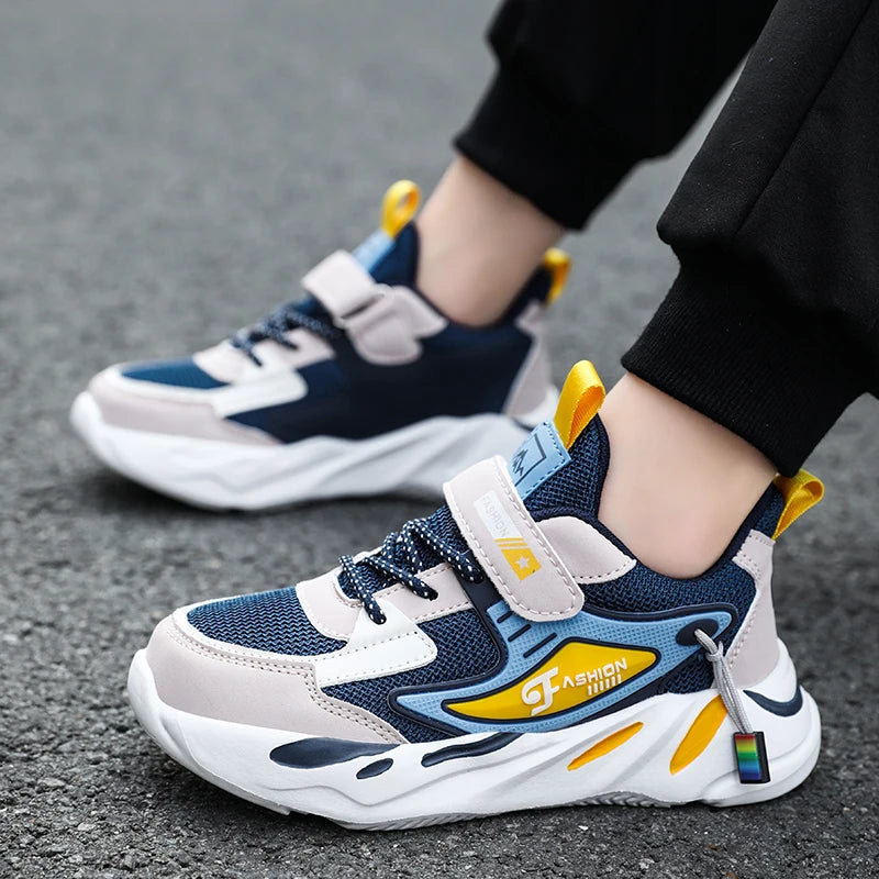 Kids Breathable Casual Sneakers – Outdoor Running & Tennis Shoes